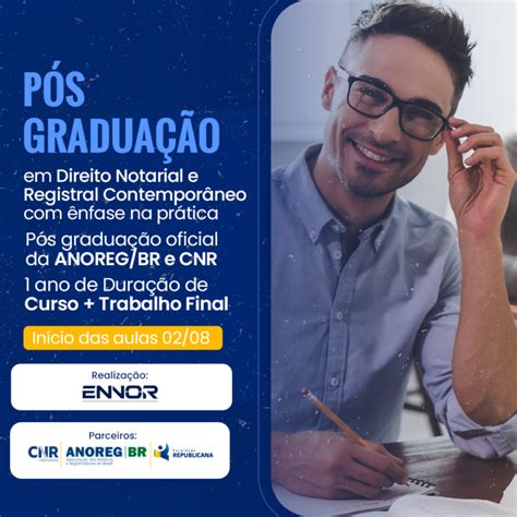 Pós graduação em Direito Notarial e Registral Contemporâneo Ênfase