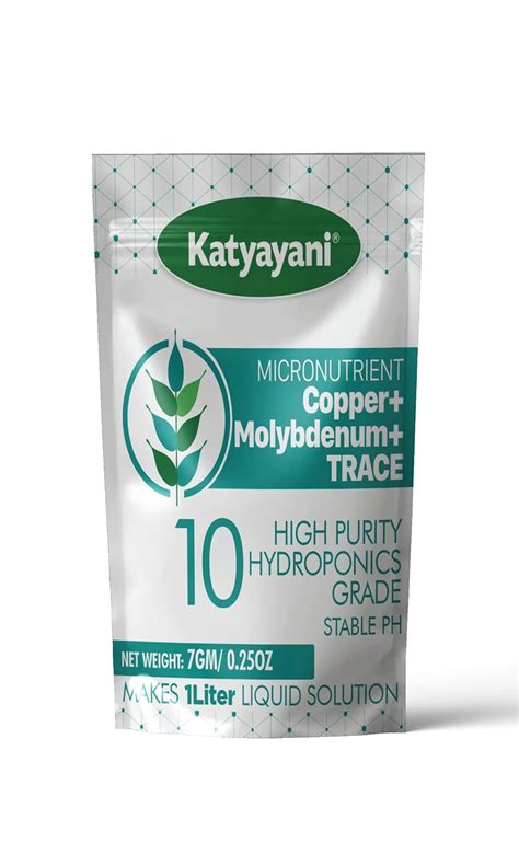 Katyayani Hydroponic Micronutrients Copper Molybdenum Trace Elements