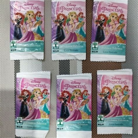 Super Kit De Figurinhas Disney Princesas Abril Shopee Brasil