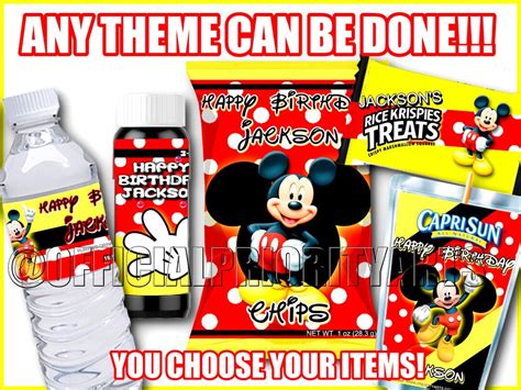 Mickey Mouse Favors, Mickey Mouse Party Supplies, Mickey Party Favors ...