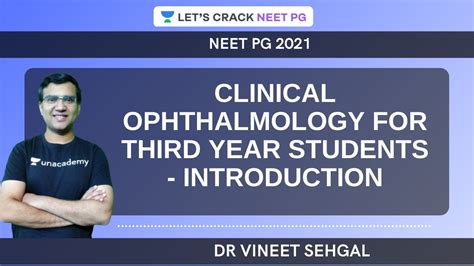 Clinical Ophthalmology For Third Year Students Introduction Neet Pg