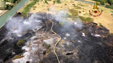 Incendio Di Sterpaglie A San Giuliano