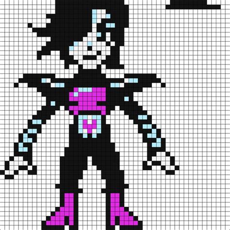 Mettaton Ex Kandi Pattern In Perler Bead Patterns Easy Perler