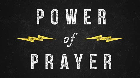 The Power of Prayer - Graphics for the Church - Logos Sermons