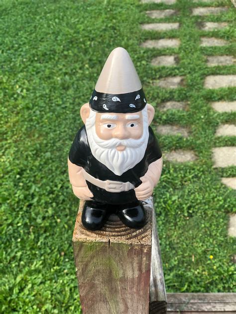 On The Block Garden Gnome Custom Painted Or Diy Custom Etsy