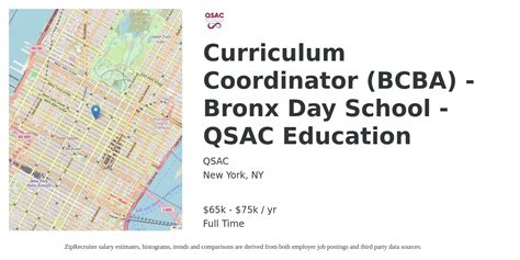 Qsac Curriculum Coordinator Bronx Day School Qsac Education Job New York