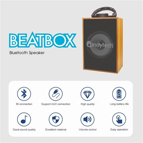 Buy Candytech Beatbox 5w Portable Bluetooth Speaker 6 To 8 Hours Of