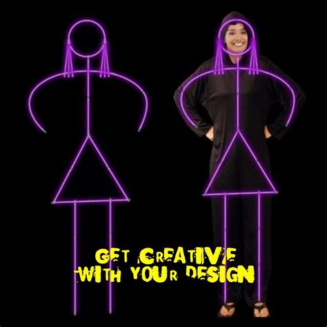 How To Make A Glow In The Dark Stick Figure Costume Artofit