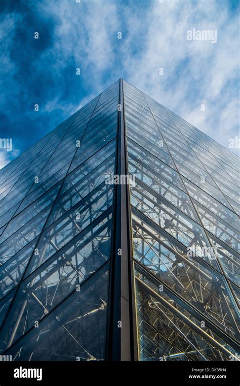 The famous glass pyramid at the Louvre museum in Paris Stock Photo - Alamy