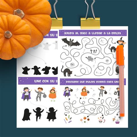 Juegos De Halloween Para Imprimir Super Loteria Con Motivos De