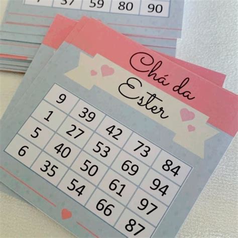 Cartela De Bingo Personalizada Elo7 Produtos Especiais