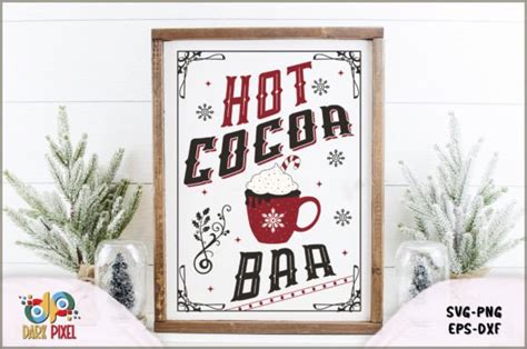 Hot Cocoa Bar Sign SVG Graphic By Dark Pixel Creative Fabrica