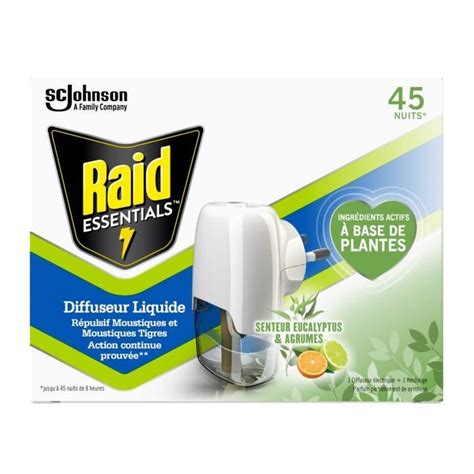 Raid Essentials Diffuseur Lectrique Liquide R Pulsif Moustiques