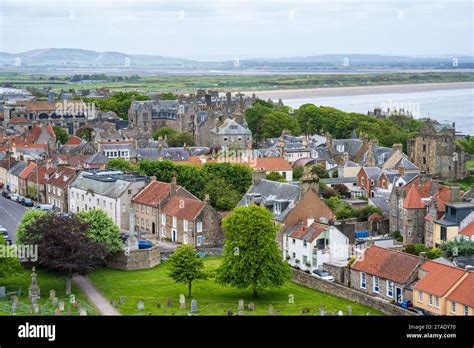 Aerial View From St Rules Tower Looking Towards St Andrews University