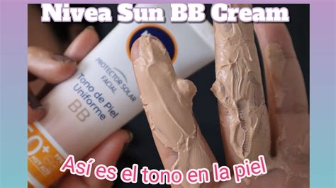 As Es El Tono De Nivea Sun Bb Cream Hd Youtube