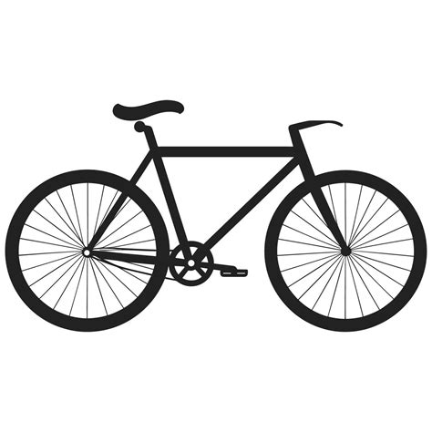 Bicycle black Silhouette Free vector Clipart, Cycle Vector Silhouette ...