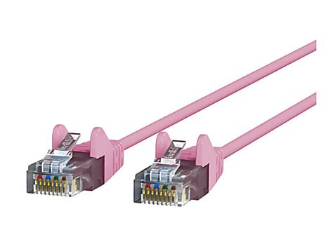 Belkin Slim Patch Cable RJ 45 M To RJ 45 M 2 Ft UTP CAT 6 Molded