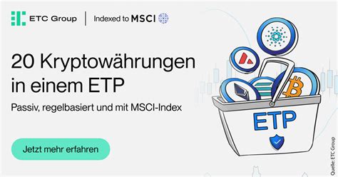 Reguliert In Kryptow Hrungen Investieren Mit Einem Krypto Basket Etp