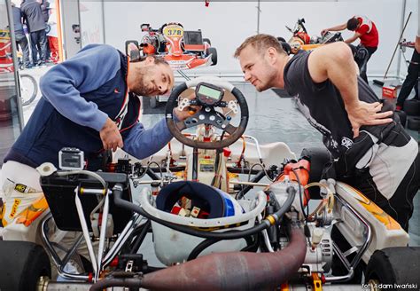 Robert Kubica Changing The Battery In The Time Screen In Gokart His