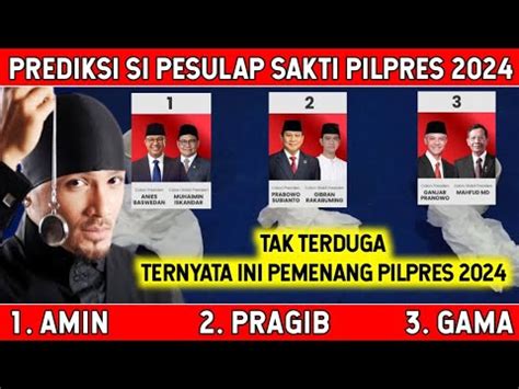 Prediksi Pemenang Pilpres Anis Muhaimin Prabowo Gibran Ganjar