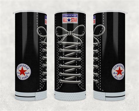 Converse Tumbler Png For 20oz Skinny Tumbler Sneaker Shoe Etsy