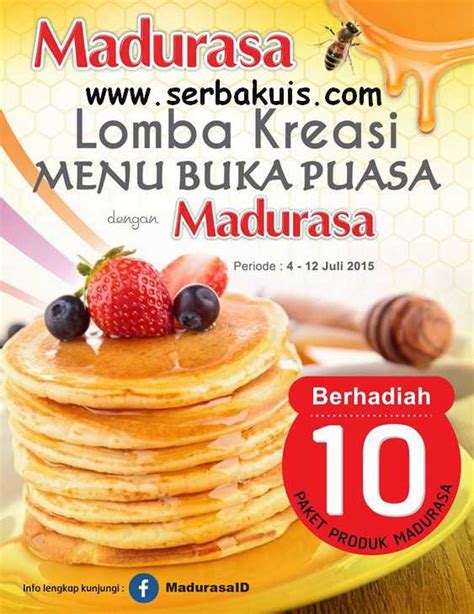 Lomba Kreasi Menu Buka Puasa Berhadiah Paket Produk Madurasa