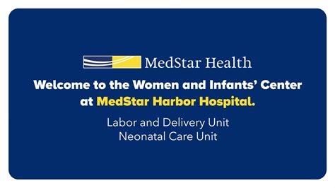 The Women And Infants Center At MedStar Harbor Hospital YouTube