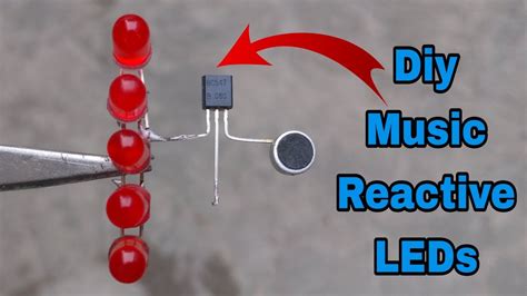 Diy Music Reactive Leds How To Make Leds Circuit That Reacts To 🎶🎵🎼 Music Youtube