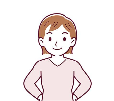 【上半身】若い主婦のイラスト20枚 イラストシティ