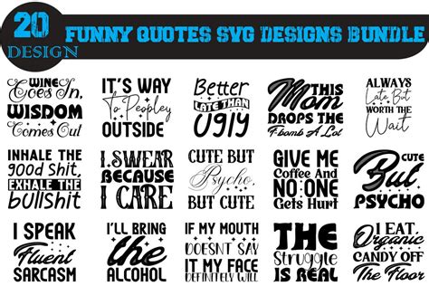 Funny Quotes T-shirt Bundle, Graphic by MIKU Design Store · Creative Fabrica