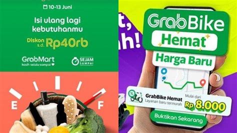 10 Kode Promo Grab Hari Ini 11 Juni 2023 Grabmart Diskon Potongan Rp40