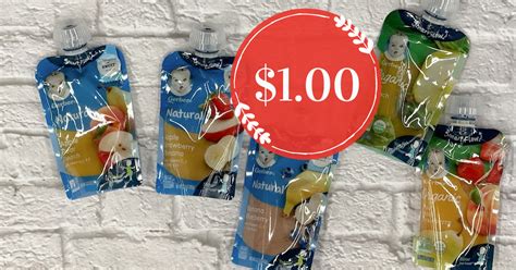 Gerber Natural and Organic Baby Food Pouches are ONLY $1.00 at Kroger ...