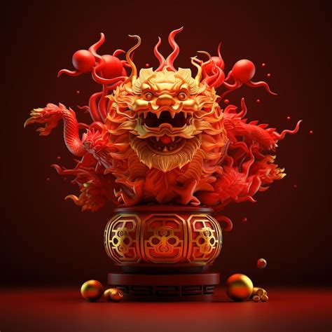 Premium Ai Image Chinese Dragon Lantern Midautumn Festival