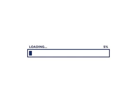 Premium Vector | Loading progress bar icon vector template