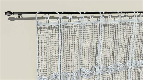 Crochet Lace Curtains - 3D Model by Buncic