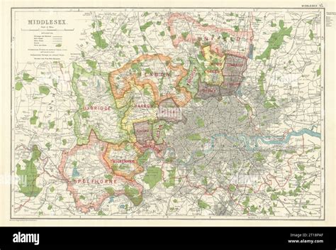 London boroughs map hi-res stock photography and images - Alamy