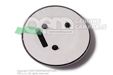 Logo skoda noir/chrome 3V0853621A FOD | oemVWshop.fr