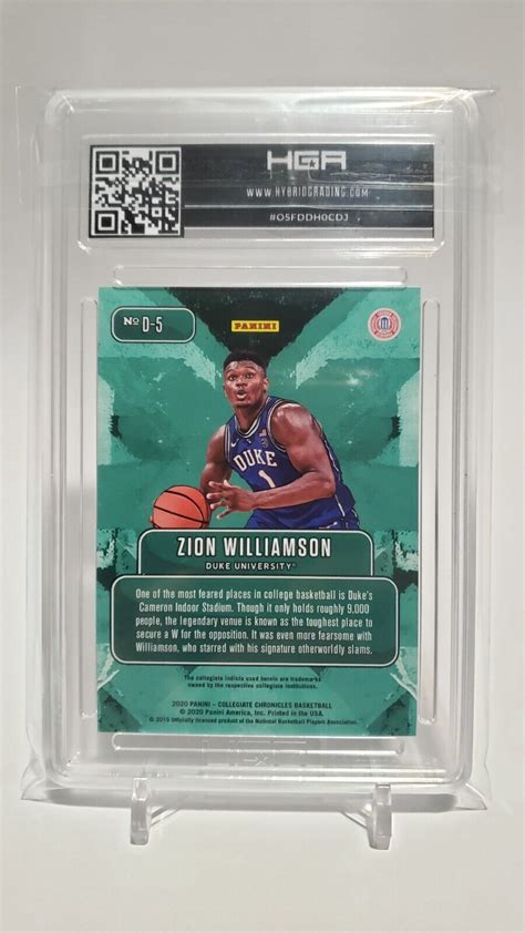 Panini Prizm Draft Picks Zion Williamson Downtown Hga Mt Ebay