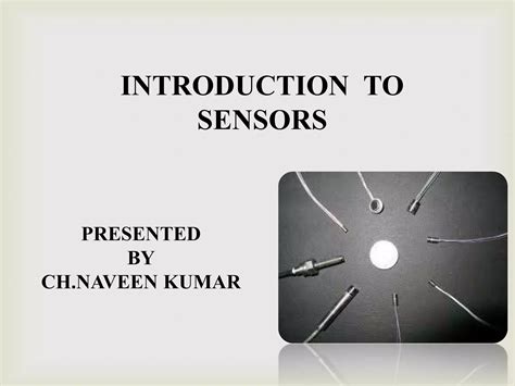 Introduction To Sensors Ppt