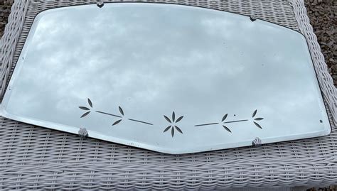 Art Deco Frameless Mirror Etsy