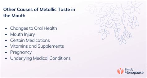 Can Menopause Cause a Metallic Taste in the Mouth? Find Out