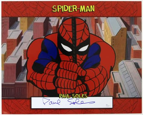 Paul Soles Autographed Signed 2016 Spider-Man Le 16X20 Photo (JSA)