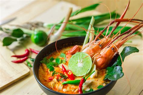 Tom Yam With Shrimp Blue Elephant Recipe