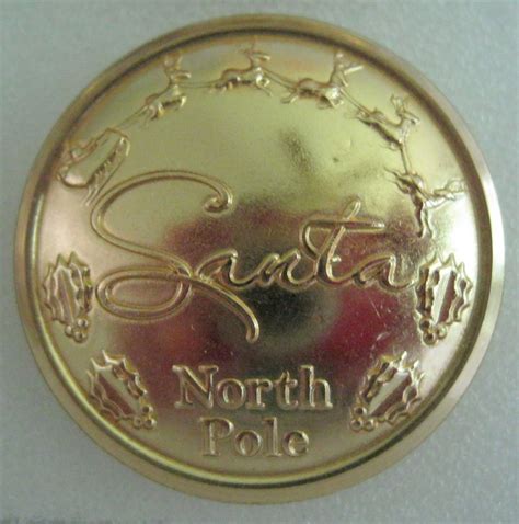 1 18 Santa Bright Brass Button