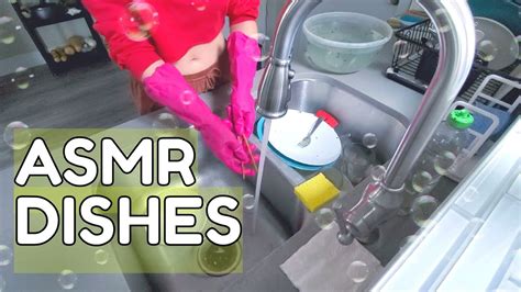 Washing Dishes Asmr Water Sounds Youtube