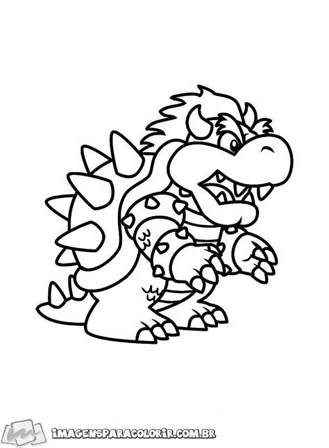 Super Mario Bowser 02 Imagens Para Colorir