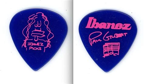 Paul Gilbert 1996 Tour Mr Big Racer X G3 Ibanez Red Guitar Pick