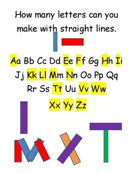 Making Letters Using Straight Lines And Curved By Monkey See Monkey Learn