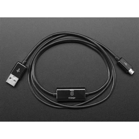 Cable USB Micro B Avec Switch Charge Data Boutique Semageek