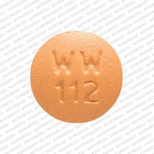 Pill Finder WW 112 Orange Round Medicine